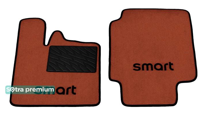 Sotra 01056-6-CH-TERRA Interior mats Sotra two-layer terracotta for Smart Fortwo (1998-2006), set 010566CHTERRA
