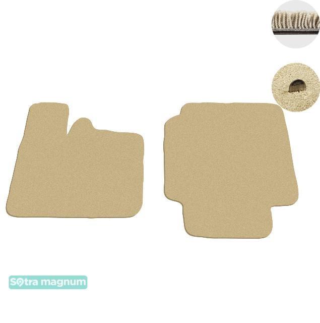 Sotra 01056-6-MG20-BEIGE Interior mats Sotra two-layer beige for Smart Fortwo (1998-2006), set 010566MG20BEIGE