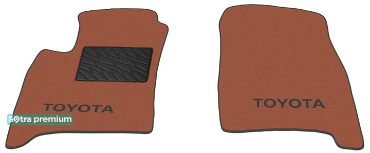 Sotra 01057-1-CH-TERRA Interior mats Sotra two-layer terracotta for Toyota Avensis verso (2001-2009), set 010571CHTERRA