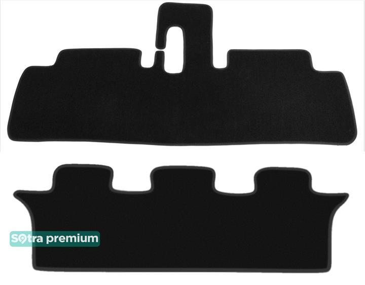 Sotra 01057-5-CH-BLACK Interior mats Sotra two-layer black for Toyota Avensis verso (2001-2009), set 010575CHBLACK