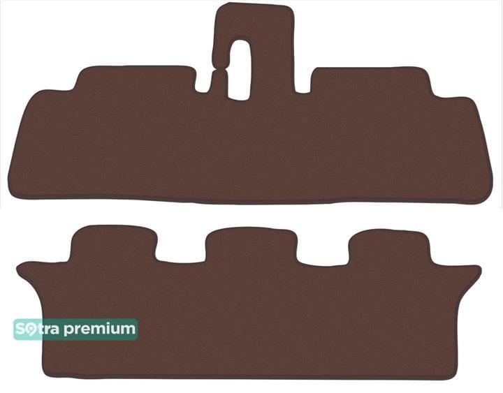 Sotra 01057-5-CH-CHOCO Interior mats Sotra two-layer brown for Toyota Avensis verso (2001-2009), set 010575CHCHOCO