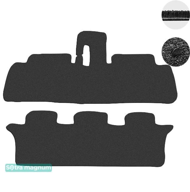 Sotra 01057-5-MG15-BLACK Interior mats Sotra two-layer black for Toyota Avensis verso (2001-2009), set 010575MG15BLACK