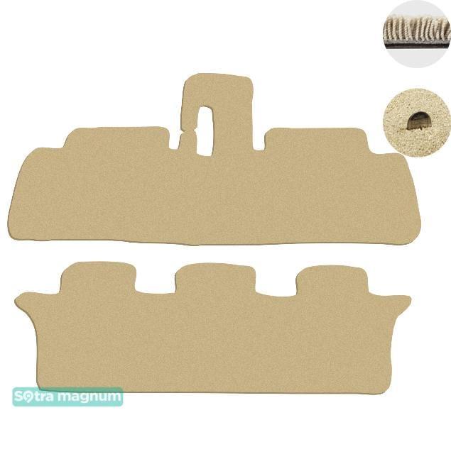 Sotra 01057-5-MG20-BEIGE Interior mats Sotra two-layer beige for Toyota Avensis verso (2001-2009), set 010575MG20BEIGE