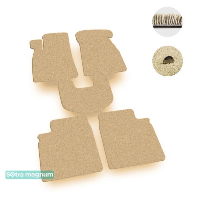 Sotra 01058-MG20-BEIGE Interior mats Sotra two-layer beige for KIA Opirus / amanti (2003-2010), set 01058MG20BEIGE
