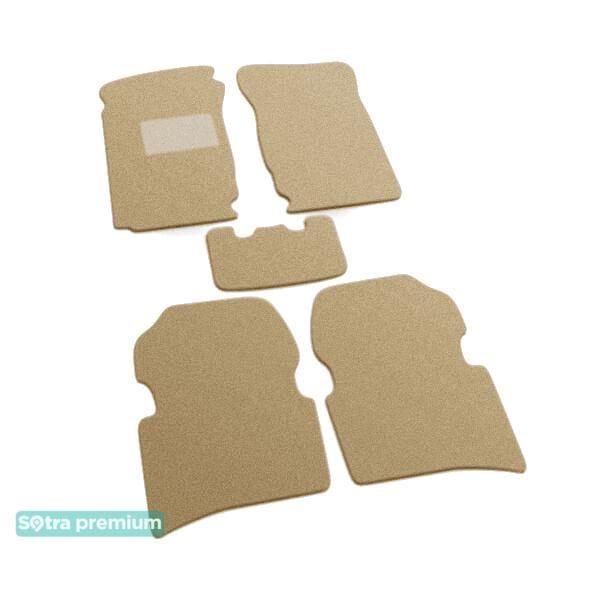 Sotra 01060-CH-BEIGE Interior mats Sotra two-layer beige for Toyota Corolla (1987-1991), set 01060CHBEIGE