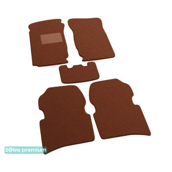 Sotra 01060-CH-TERRA Interior mats Sotra two-layer terracotta for Toyota Corolla (1987-1991), set 01060CHTERRA
