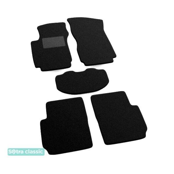Sotra 01062-GD-BLACK Interior mats Sotra two-layer black for Fiat Stilo (2001-2007), set 01062GDBLACK