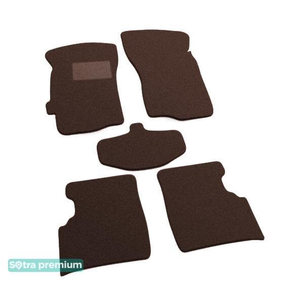 Sotra 01065-CH-CHOCO Interior mats Sotra two-layer brown for Fiat Albea (2002-2011), set 01065CHCHOCO