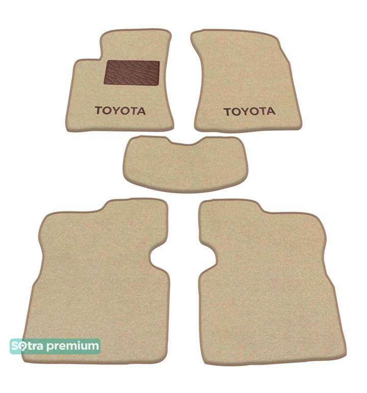 Sotra 01068-CH-BEIGE Interior mats Sotra two-layer beige for Toyota Avensis (2003-2008), set 01068CHBEIGE