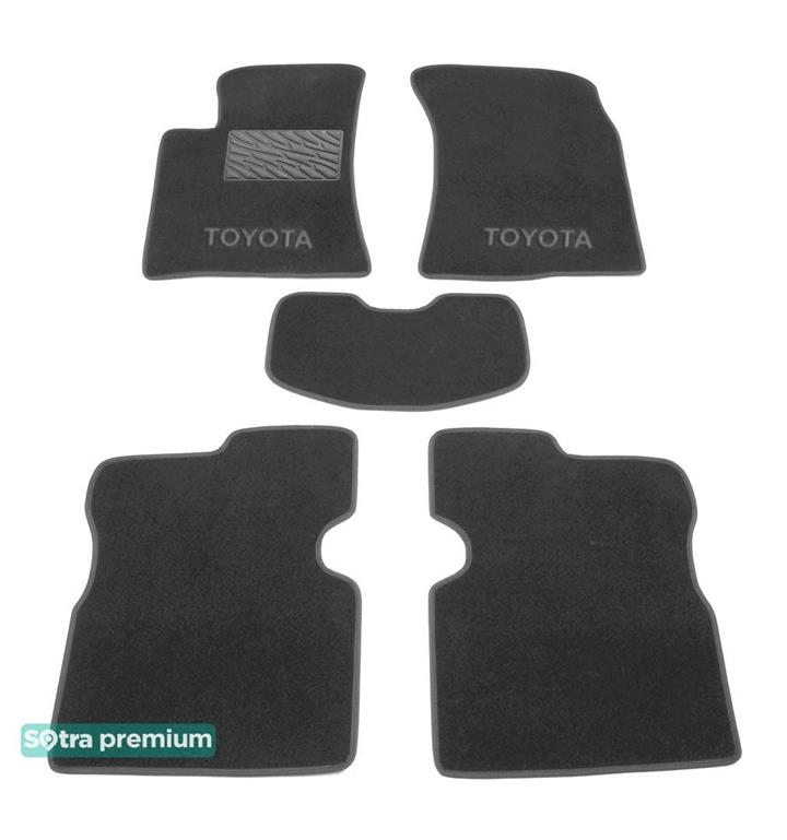 Sotra 01068-CH-GREY Interior mats Sotra two-layer gray for Toyota Avensis (2003-2008), set 01068CHGREY