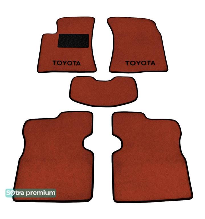 Sotra 01068-CH-TERRA Interior mats Sotra two-layer terracotta for Toyota Avensis (2003-2008), set 01068CHTERRA