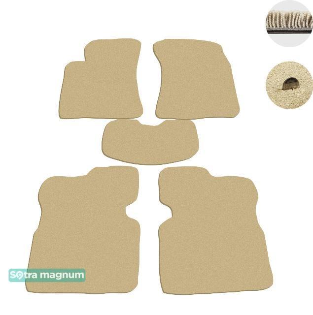 Sotra 01068-MG20-BEIGE Interior mats Sotra two-layer beige for Toyota Avensis (2003-2008), set 01068MG20BEIGE