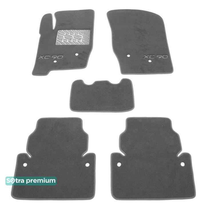 Sotra 01070-CH-GREY Interior mats Sotra two-layer gray for Volvo Xc90 (2002-2014), set 01070CHGREY