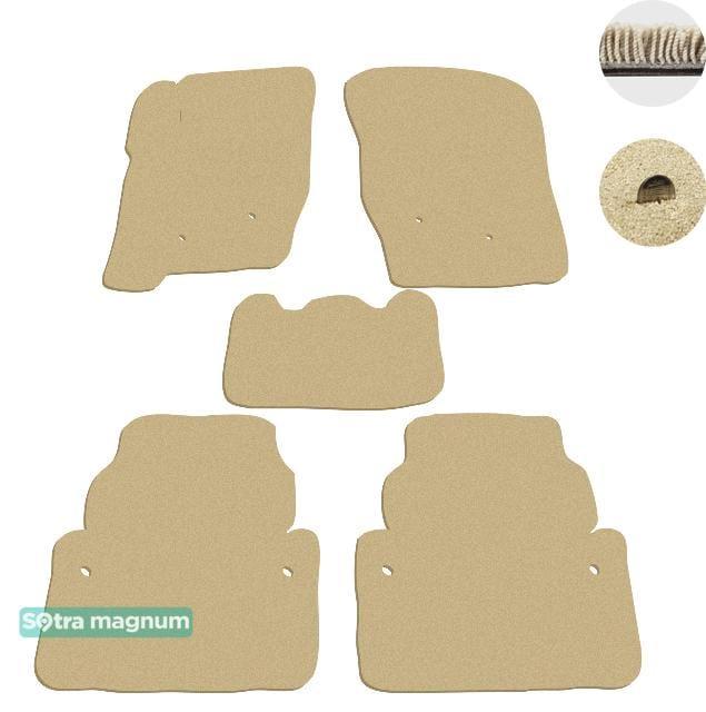 Sotra 01070-MG20-BEIGE Interior mats Sotra two-layer beige for Volvo Xc90 (2002-2014), set 01070MG20BEIGE