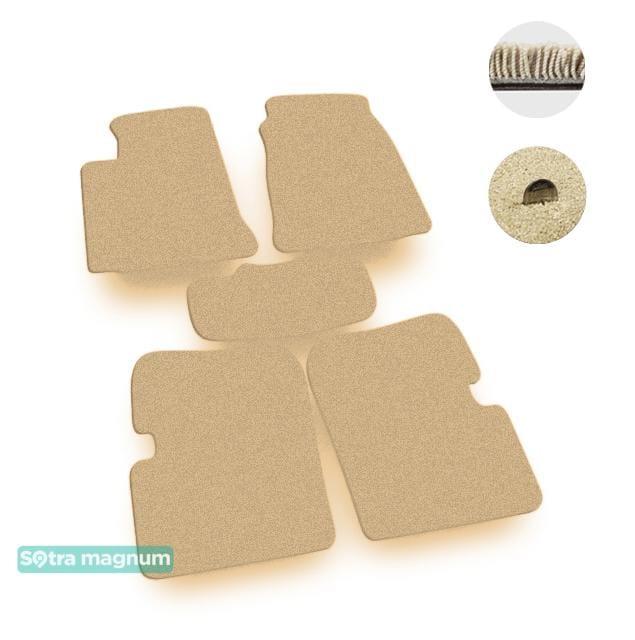 Sotra 01077-MG20-BEIGE Interior mats Sotra two-layer beige for Toyota Corolla (2002-2006), set 01077MG20BEIGE