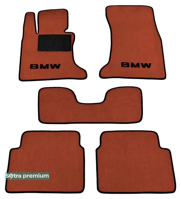 Sotra 01084-CH-TERRA Interior mats Sotra two-layer terracotta for BMW 5-series (2004-2009), set 01084CHTERRA