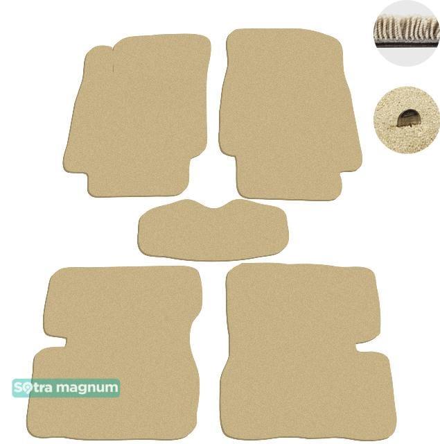 Sotra 01088-MG20-BEIGE Interior mats Sotra two-layer beige for Nissan Micra (2002-2010), set 01088MG20BEIGE