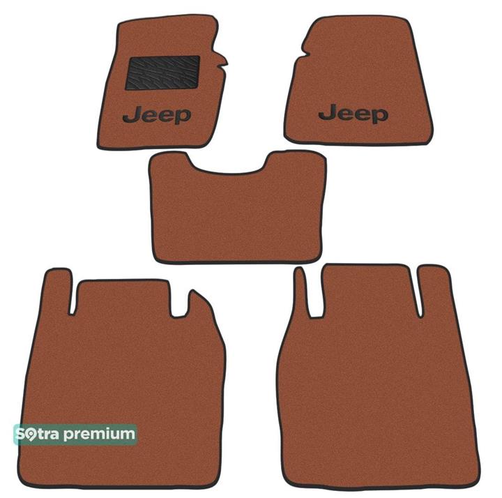 Sotra 01097-CH-TERRA Interior mats Sotra two-layer terracotta for Jeep Cherokee (1998-2001), set 01097CHTERRA