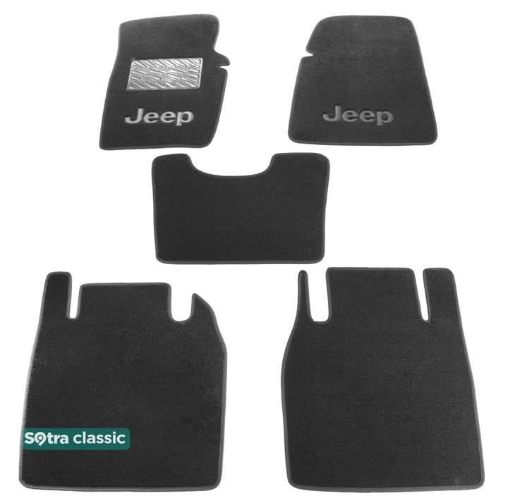 Sotra 01097-GD-GREY Interior mats Sotra two-layer gray for Jeep Cherokee (1998-2001), set 01097GDGREY