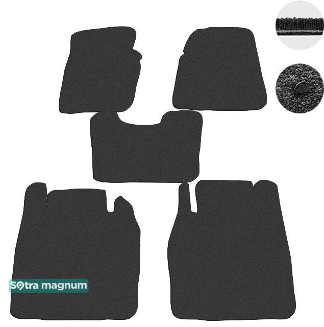 Sotra 01097-MG15-BLACK Interior mats Sotra two-layer black for Jeep Cherokee (1998-2001), set 01097MG15BLACK