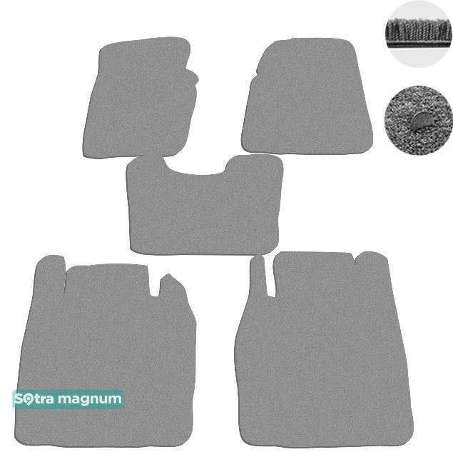 Sotra 01097-MG20-GREY Interior mats Sotra two-layer gray for Jeep Cherokee (1998-2001), set 01097MG20GREY