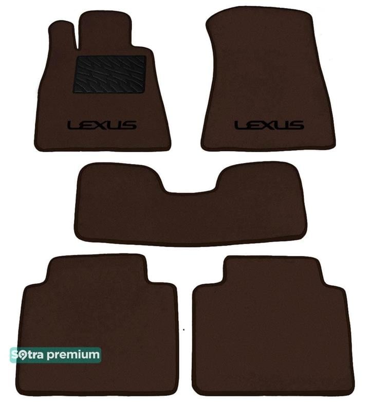 Sotra 01099-CH-CHOCO Interior mats Sotra two-layer brown for Lexus Gs (1993-1997), set 01099CHCHOCO