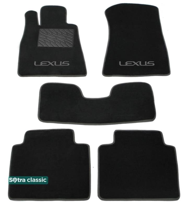 Sotra 01099-GD-BLACK Interior mats Sotra two-layer black for Lexus Gs (1993-1997), set 01099GDBLACK