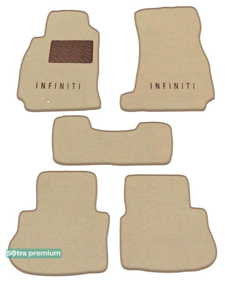 Sotra 01119-CH-BEIGE Interior mats Sotra two-layer beige for Infiniti Fx (2004-2008), set 01119CHBEIGE
