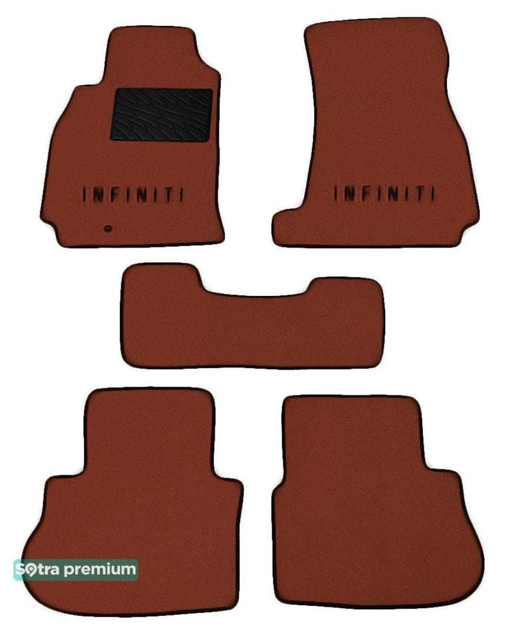 Sotra 01119-CH-TERRA Interior mats Sotra two-layer terracotta for Infiniti Fx (2004-2008), set 01119CHTERRA