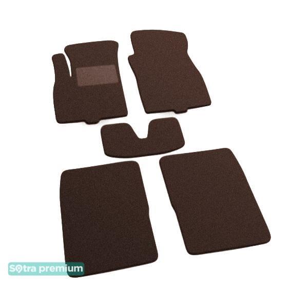 Sotra 01121-CH-CHOCO Interior mats Sotra two-layer brown for Fiat Panda (2004-2012), set 01121CHCHOCO
