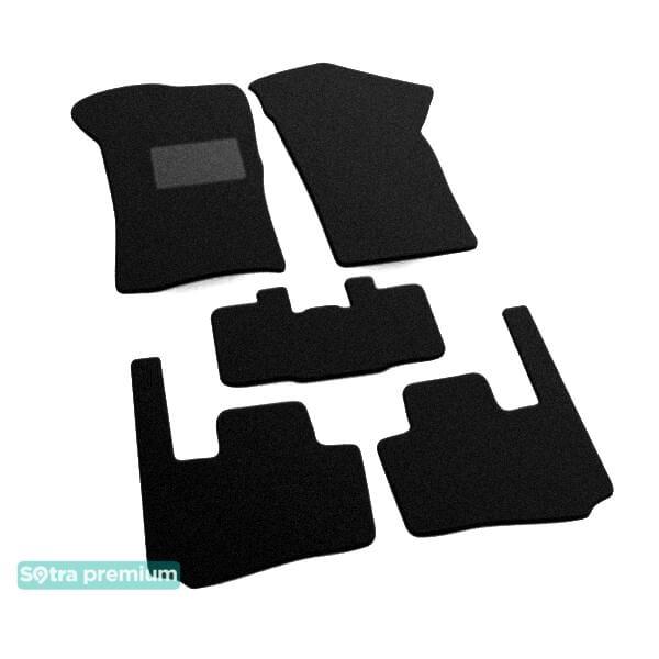 Sotra 01131-CH-BLACK Interior mats Sotra two-layer black for Fiat Coupe (1993-2000), set 01131CHBLACK
