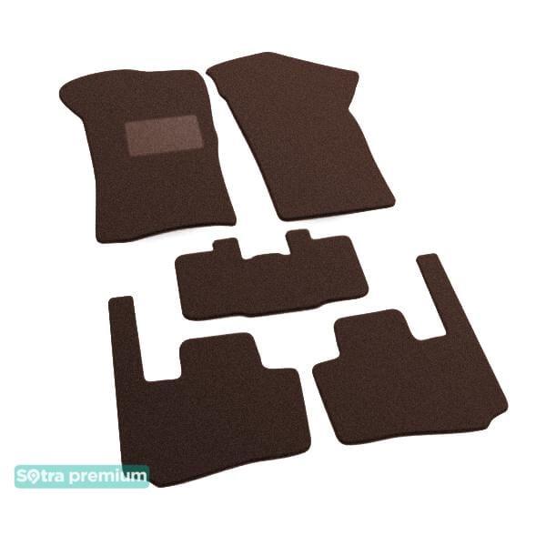 Sotra 01131-CH-CHOCO Interior mats Sotra two-layer brown for Fiat Coupe (1993-2000), set 01131CHCHOCO