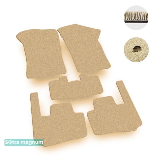 Sotra 01131-MG20-BEIGE Interior mats Sotra two-layer beige for Fiat Coupe (1993-2000), set 01131MG20BEIGE