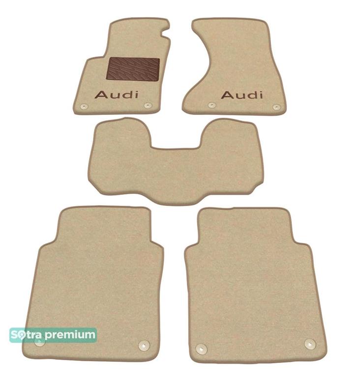 Sotra 01141-CH-BEIGE Interior mats Sotra two-layer beige for Audi A8l (2002-2009), set 01141CHBEIGE