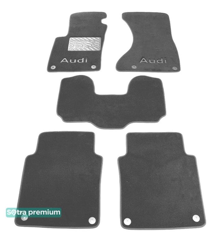 Sotra 01141-CH-GREY Interior mats Sotra two-layer gray for Audi A8l (2002-2009), set 01141CHGREY