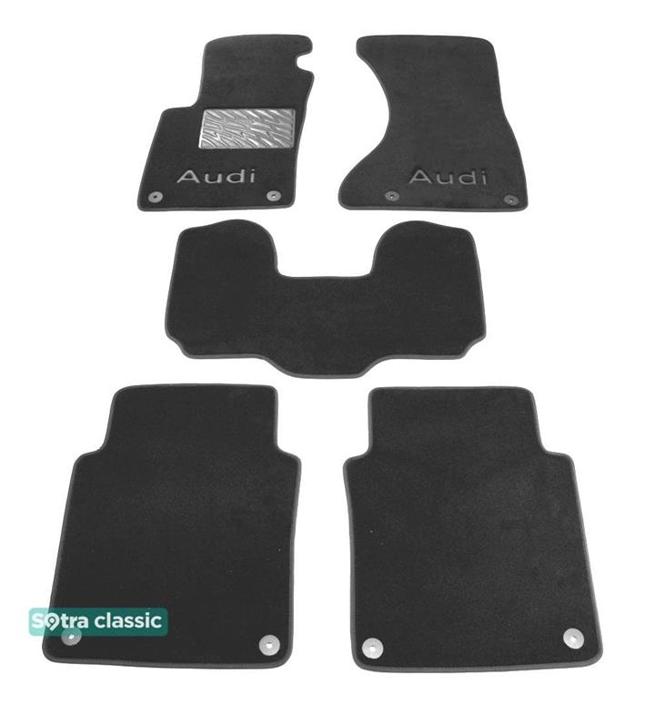 Sotra 01141-GD-GREY Interior mats Sotra two-layer gray for Audi A8l (2002-2009), set 01141GDGREY