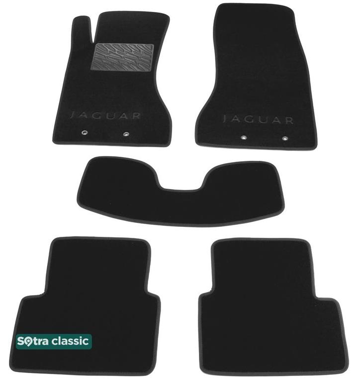 Sotra 01145-GD-GREY Interior mats Sotra two-layer gray for Jaguar S-type (2002-2008), set 01145GDGREY