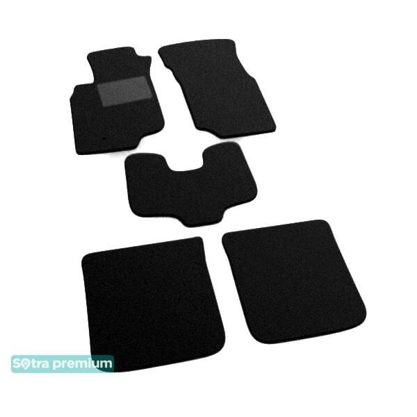 Sotra 01153-CH-BLACK Interior mats Sotra two-layer black for Mitsubishi Lancer evolution (2003-2005), set 01153CHBLACK