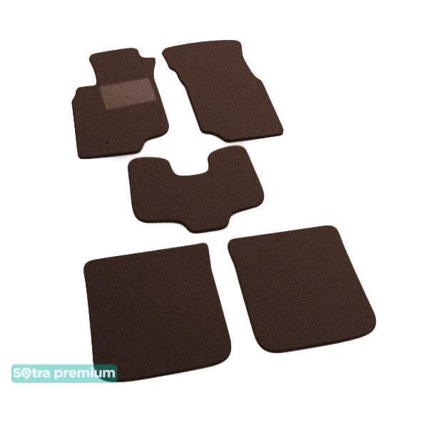 Sotra 01153-CH-CHOCO Interior mats Sotra two-layer brown for Mitsubishi Lancer evolution (2003-2005), set 01153CHCHOCO