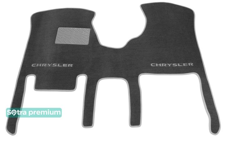 Sotra 01169-1-CH-GREY Interior mats Sotra two-layer gray for Chrysler Grand voyager (2000-2007), set 011691CHGREY