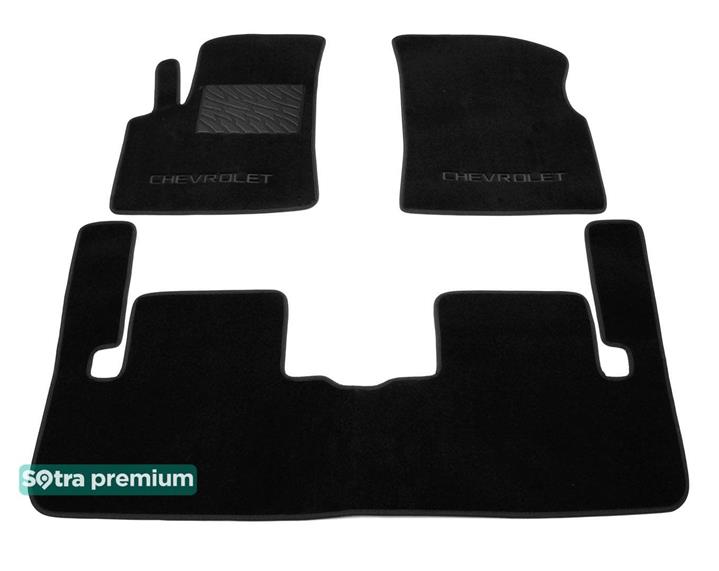 Sotra 01171-CH-BLACK Interior mats Sotra two-layer black for Chevrolet Tacuma (2004-2008), set 01171CHBLACK