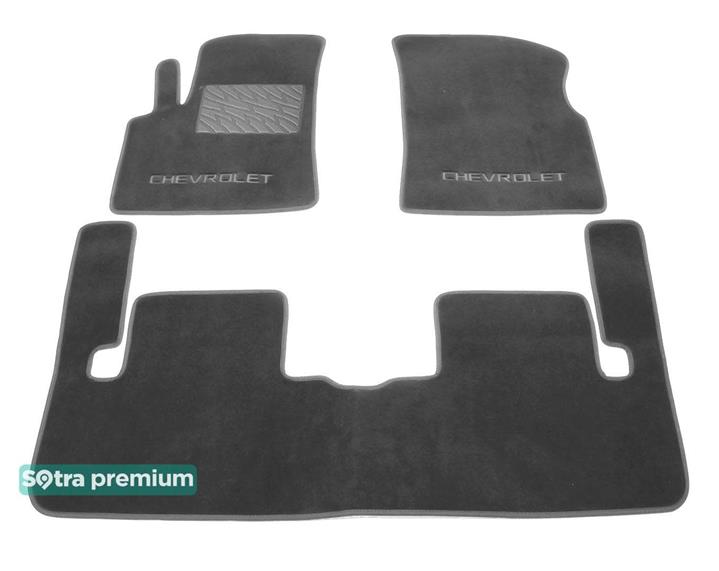 Sotra 01171-CH-GREY Interior mats Sotra two-layer gray for Chevrolet Tacuma (2004-2008), set 01171CHGREY