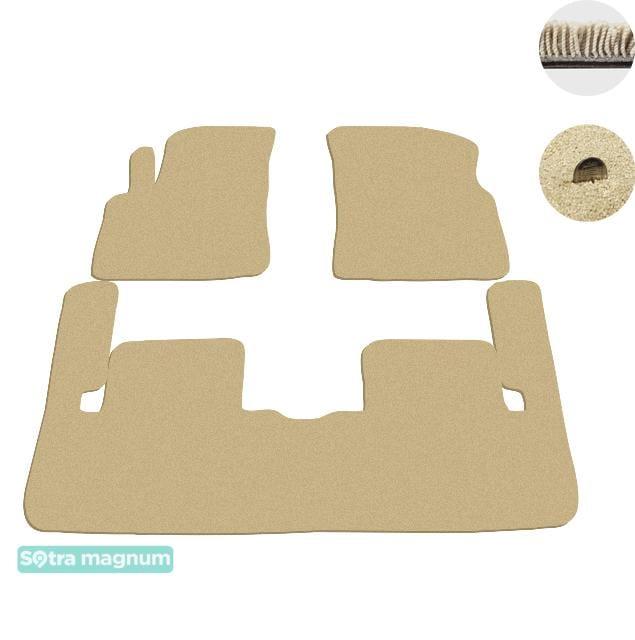 Sotra 01171-MG20-BEIGE Interior mats Sotra two-layer beige for Chevrolet Tacuma (2004-2008), set 01171MG20BEIGE