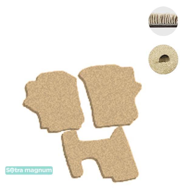 Sotra 01173-1-MG20-BEIGE Interior mats Sotra two-layer beige for Hyundai H-1 (2004-2007), set 011731MG20BEIGE