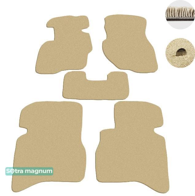 Sotra 01175-MG20-BEIGE Interior mats Sotra two-layer beige for Mitsubishi Pajero pinin (1998-2007), set 01175MG20BEIGE