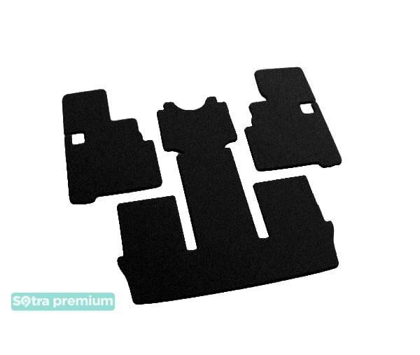 Sotra 01177-5-CH-BLACK Interior mats Sotra two-layer black for Mitsubishi Grandis (2003-2011), set 011775CHBLACK