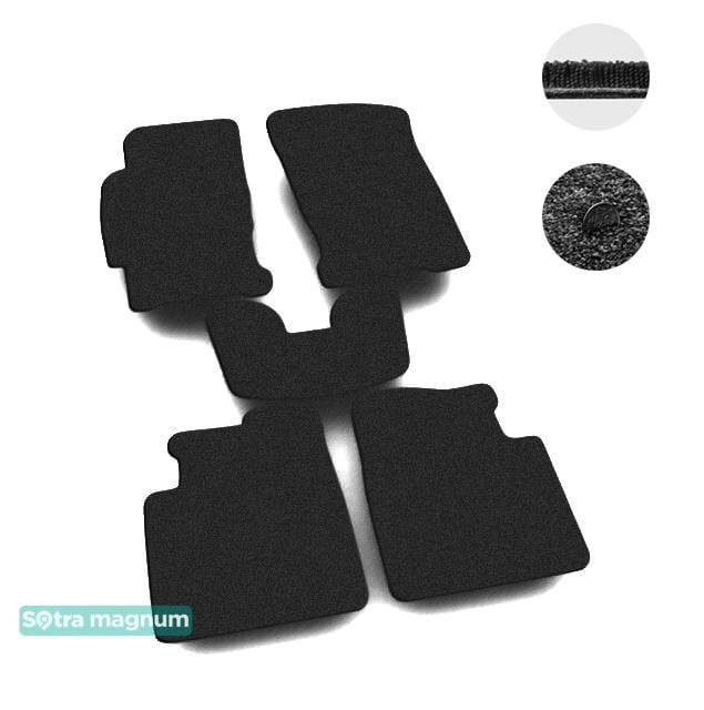 Sotra 01180-MG15-BLACK Interior mats Sotra two-layer black for Rover 800 (1986-1999), set 01180MG15BLACK