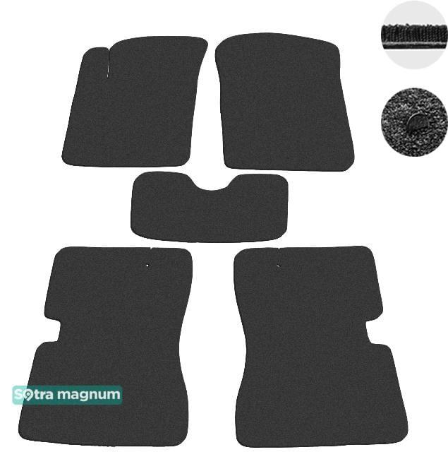 Sotra 01182-MG15-BLACK Interior mats Sotra two-layer black for KIA Picanto (2003-2011), set 01182MG15BLACK