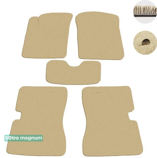 Sotra 01182-MG20-BEIGE Interior mats Sotra two-layer beige for KIA Picanto (2003-2011), set 01182MG20BEIGE