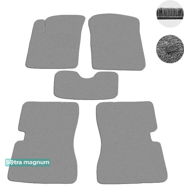 Sotra 01182-MG20-GREY Interior mats Sotra two-layer gray for KIA Picanto (2003-2011), set 01182MG20GREY